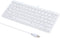 I Focus MCSaite Mini 78 Keys Wired Keyboard with Cover for Laptop MAC Windows 10/8/7/Vista/XP (White)
