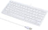 I Focus MCSaite Mini 78 Keys Wired Keyboard with Cover for Laptop MAC Windows 10/8/7/Vista/XP (White)