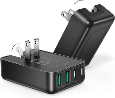 40W USB C Charger Block, Slim Dual Port Type C Fast Charging Wall Plug for iPhone 15 Pro/Samsung/Tablet