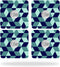 MightySkins Skin Compatible with Tile Slim Key Finder (4 Pack) Wrap Cover Sticker Skins Geo Tile