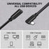 90 Degree Right Angle Type C Extension Cable, 6.6FT, USB 3.1 USB C Male to Female PD100W Charging