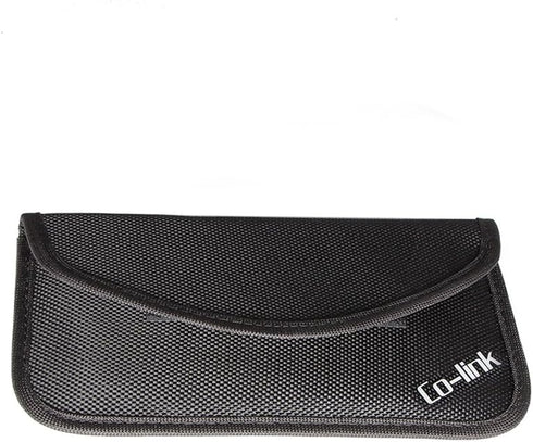 Co-link Black Cell Phone Anti-tracking Anti-spying GPS Rfid Signal Blocker Pouch Case Bag