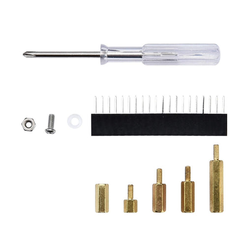 GeeekPi 220PCS Brass Standoffs M2.5 Hex Column Screw Nut Assortment Kit with Box for Raspberry Pi, Acrylic Washer