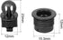 MECCANIXITY Speaker Grill Guides, Plastic Black Ball Socket Type Dia 12mm, Pack of 8