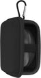 Geekria Shield Earbuds Case for Tribit MoveBuds H1, Replacement Hard Shell Travel Bag with Cable Storage, Black