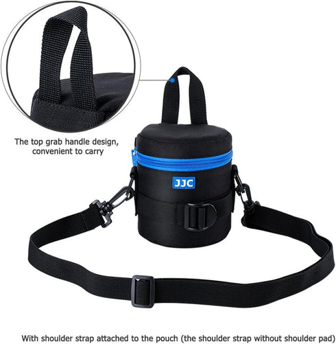 JJC Deluxe Lens Case Pouch Bag for Canon EF-S 18-55mm/EF 50mm f1.8/RF-S 18-150mm, Nikon AF-S 18-55mm/AF-P 18-55mm & More