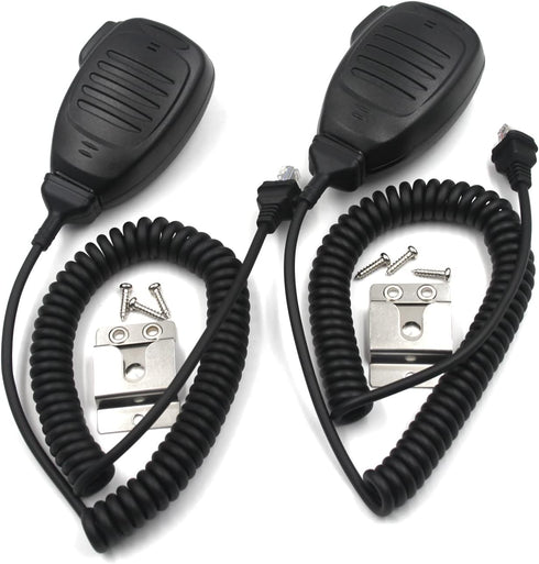 elxjar (2-Pack) KMC-35 (RJ45) 8-Pin Plug Speaker Mic for Kenwood NX700, NX800, TK8180, TK7102, TK868G, TK-780G