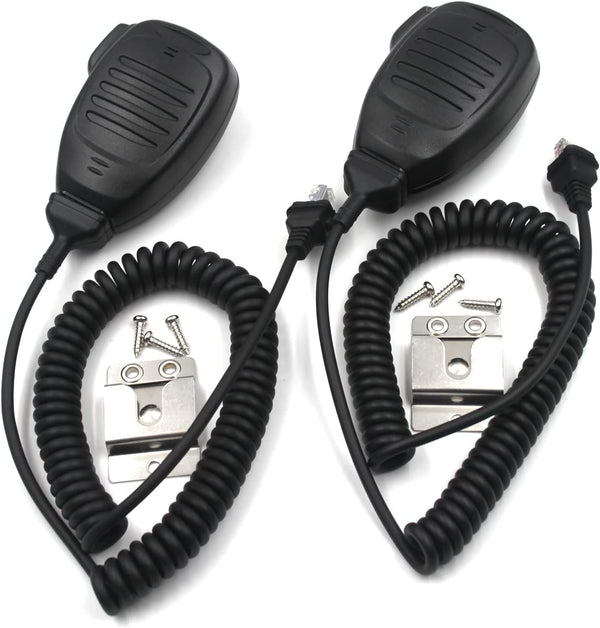 elxjar (2-Pack) KMC-35 (RJ45) 8-Pin Plug Speaker Mic for Kenwood NX700, NX800, TK8180, TK7102, TK868G, TK-780G