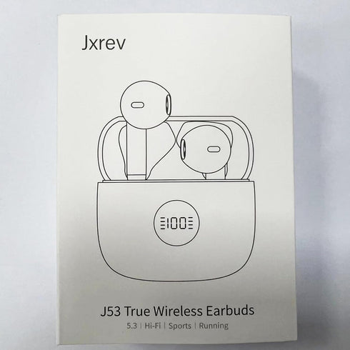 Bluetooth 5.3 Earbuds with LED Display, Noise Cancelling Mic, Bass Stereo, 40H Playback, Waterproof Sports Earphones