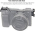 Dual Cold Shoe Adapter Relocation Plate, Easy Hood Microphone Extension Cold Shoe Mount Bracket for Sony Alpha A6400