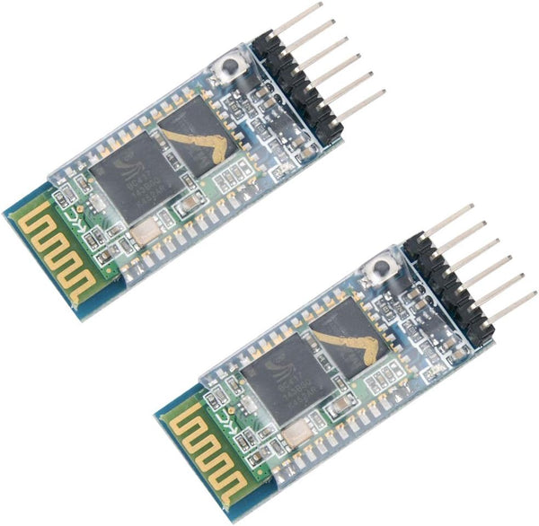 HiLetgo 2pcs HC-05 Wireless Bluetooth RF Transceiver Module, 6 Pin for Arduino