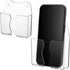 Xinjoduz 2 PCS Wall Mounted Phone Holder, Clear Plastic Self Adhesive Bedside Cell