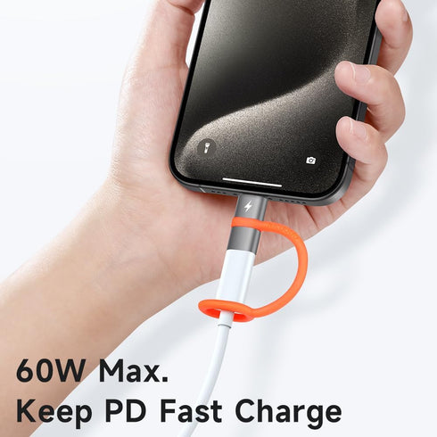 Mcdodo Lightning Female to USB C Male Adapter, 60W Fast Charging for iPhone 15/15 Pro/15 ProMax/iPad Pro/MacBook Pro