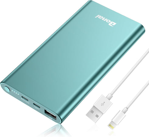BONAI Portable Charger 12,000mAh - Fast Charging Power Bank with Dual Input & Output Ports for iPhone, Samsung