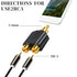 Eldraqth 3.5 mm 3.5mm (6 Pack) RCA Y Splitter Adapter TRS to Dual RCA F Stereo Male to Dual Female Audio Breakout