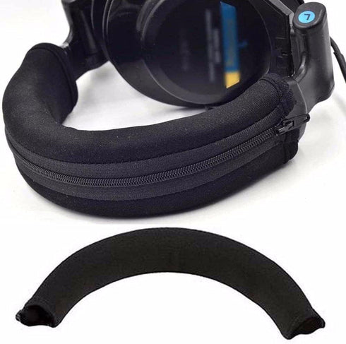 Black Headphone Protector Zipper Headband for Audio Technica ATH MSR7 M20 M30 M40 M40X M50X SX1 Headphone Accessories