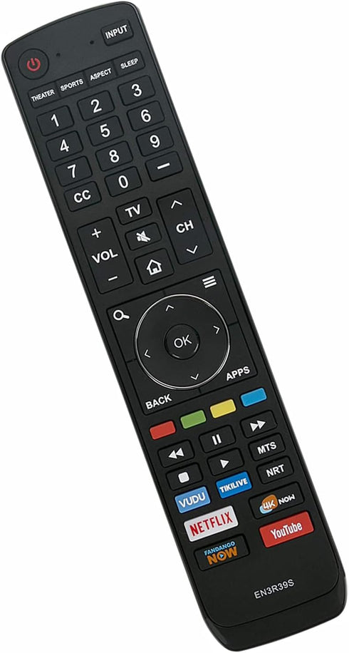 UBay EN3R39S Remote Control Replacement for Sharp Smart TV
