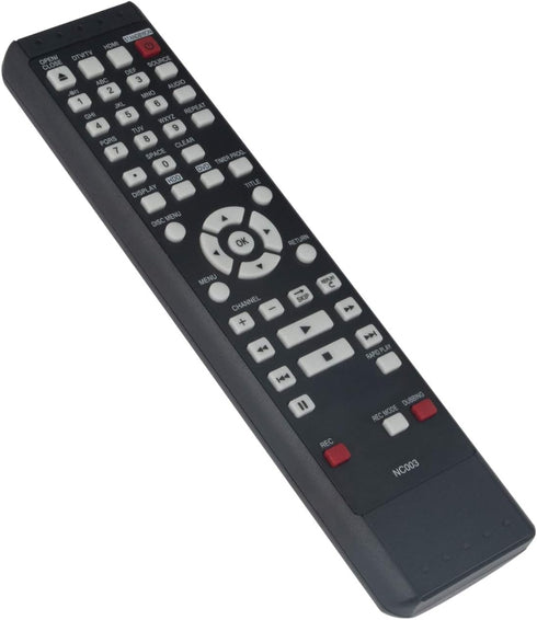 NC003UD NC003 Replace Remote Control for Magnavox HDD DVD Recorder DVDR Player, Fits Multiple Models