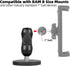 FPN 66mm 25mm /1 inch 2.36" Diameter Round Heavy-Duty Magnetic Base Mount with Rubber Coating Ball & Double Socket Arm