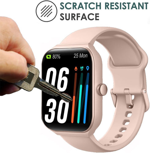 6 Pack Screen Protector Film Compatible with TOOBUR IDW16 1.95” Smart Watch, Crystal Clear HD Anti-Scratch