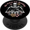 Funny Skeleton Reading Book Go Away I'm Reading PopSockets Adhesive PopGrip