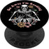 Funny Skeleton Reading Book Go Away I'm Reading PopSockets Adhesive PopGrip