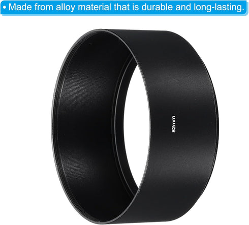 PATIKIL 82mm Lens Hood, Long Focus Frosted Surface Anti-reflective Hood for Nikon, Fujifilm, Pentax, Leica