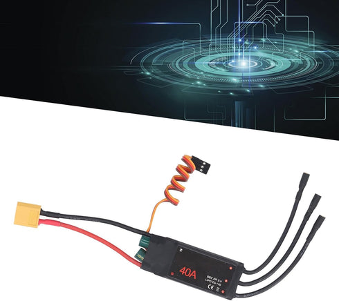 Adfaga 40A XT60 Brushless ESC Speed Controller High Performance BLHeli Firmware Optimized with Plug for RC Drone