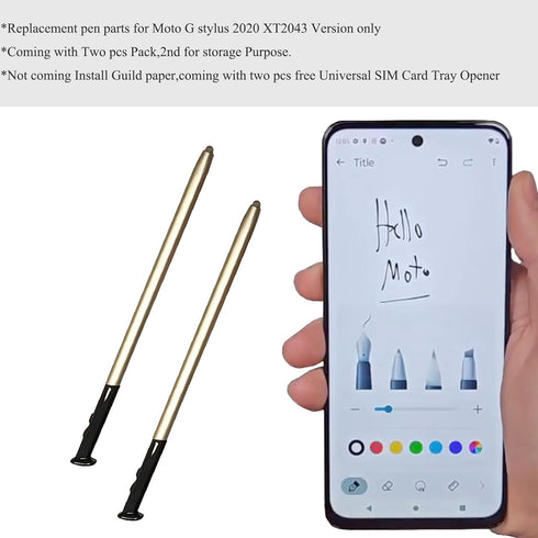 (2pcs Pen) Replacement s Pen for Moto g Stylus (5G) 2020, XT2043 Stylus Pen Parts for Moto-rola (6.4 Inches)