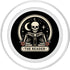 PopSockets MagSafe PopGrip for iPhone, The Reader Tarot Skeleton Gothic Bookish Lover