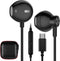 ACAGET USB C Headphones - Wired Earbuds for Samsung Galaxy S25 Ultra S24 FE S23 S22 Plus S21, HiFi Stereo for iPhone