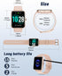 GRV Smart Watch for iOS and Android Phones (Answer/Make Calls), IP68 Waterproof Fitness Tracker Watch