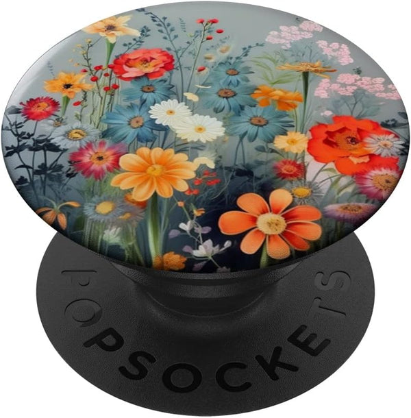 Flower Bouquet Floral Pattern PopSockets Adhesive Grip