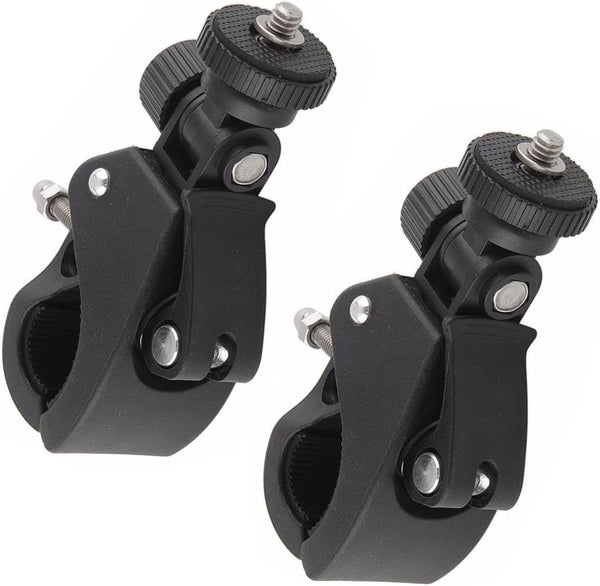 ThtRht 2 Pack Sports Camera Bike Mount Handlebar Clamp Clip Stand Base with