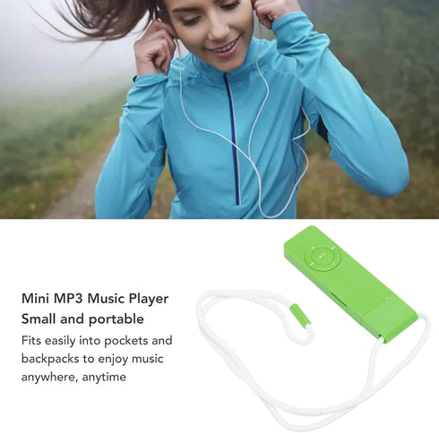 DAUZ MP3 (#4) Player, Slim Shape Small Music Player Long Battery Life for Travel for Students for Running