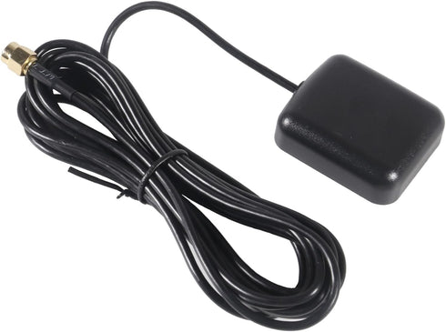 AEDIKO GPS Navigation Antenna with SMA Male Connector Vehicle Waterproof Active GPS Antenna for Car Stereo Head Unit