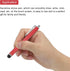 MECCANIXITY 5pcs Stylus Pens, Universal Capacitive High Sensitivity for Phone Tablet All Touch Screen Devices, Red