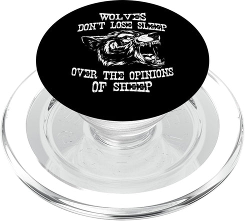 PopSockets MagSafe PopGrip for iPhone: Wolves Don't Lose Sleep Over Opinions Of Sheep Wolf Gift