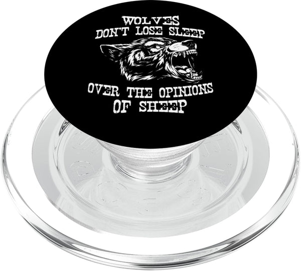 PopSockets MagSafe PopGrip for iPhone: Wolves Don't Lose Sleep Over Opinions Of Sheep Wolf Gift