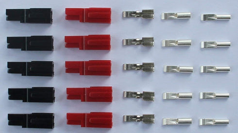Power Wire Connectors Kit Quick Disconnect Terminals Connectors Battery Connector Modular Power Connector Kit Unassembled in Box, 15/30/45 Amp AWG10-20 72PCS by IEUYO
