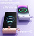 Mini Phone Charger 5500mAh Portable Power Bank, Dual USB-C Ports Cell Phone Power Charger, LCD LED Display Compatible
