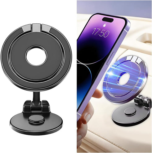 TNAIYH Car Magnetic Phone Holder, 360 Adjustable Strong Magnet Vehicle Dashboard Mobile Phone