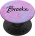 Brooke Name Personalized Custom PopSockets Swappable PopGrip - Black Cute