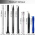 Ewparts Spudger Tool Kit Pry Tools for Electronics Repair, Metal Spudger, Plastic Spudger, Tweezers for Laptop