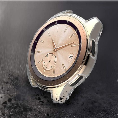 Suoman 3-Pack Clear TPU Case for Samsung Galaxy Watch 42mm, All-Around Protective Bumper Cover