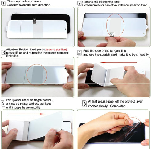 2Pcs Back Film Screen Protector for Samsung Galaxy S24 Ultra, Hydrogel Film, Not Glass