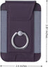 Generic 7 Magnetic Card Wallet Holder For Magsafe Wallets with Grip, Cards Holder RFID Blocking, Ring Stand Stick on