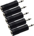 zdyCGTime 3.5mm to 6.35mm Adapter Mono Audio Male to Female Mic Plug Converter (5 Packs)