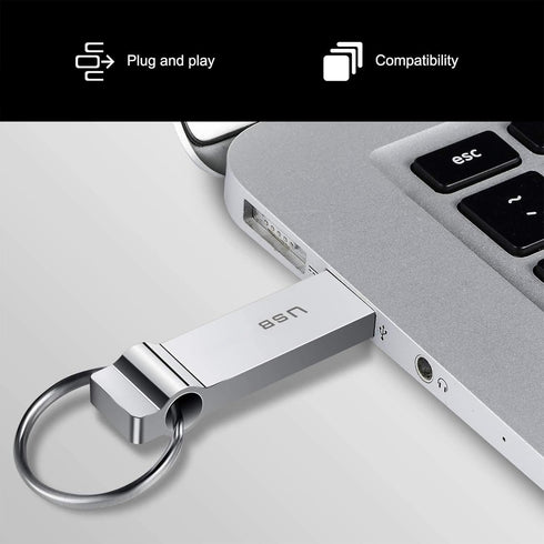 230GB Waterproof USB Flash Drive, High Speed Memory Stick with Keychain Design for Laptop and Tablet