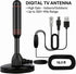 BAOZMINAN 4K 1080p,Easy Installation,16.5ft Cable,2 TV Antenna Smart TV Indoor,Long Range Reception for Local Channels